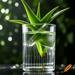 água com aloevera